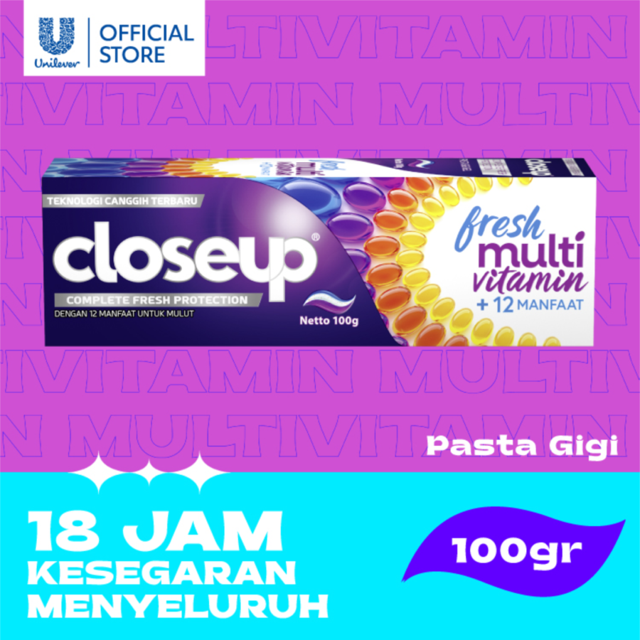 Closeup Multivitamin Complete Fresh Protection Toothpaste 100gram