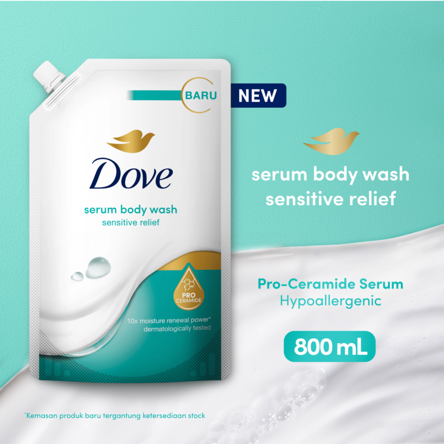 Dove Sensitive Relief Serum Body Wash 800ml