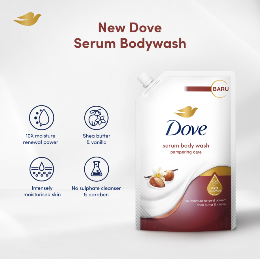Dove Pampering Care Serum Body Wash 800ml