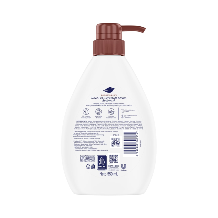 Dove Pampering Care Serum Body Wash 550ml