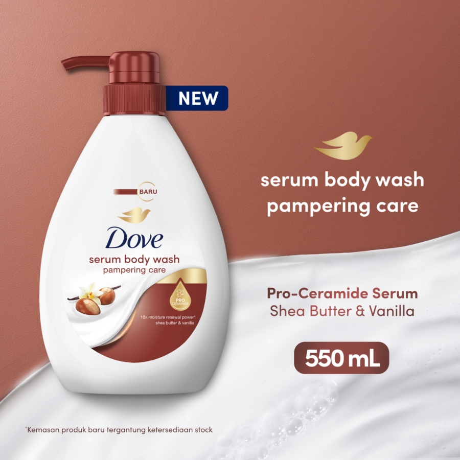 Dove Pampering Care Serum Body Wash 550ml