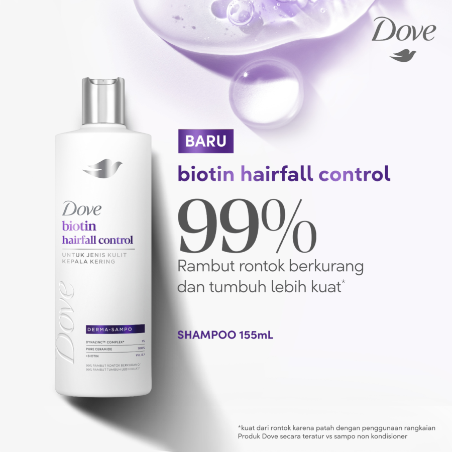 Dove Biotin Hairfall Control Shampoo 155ml