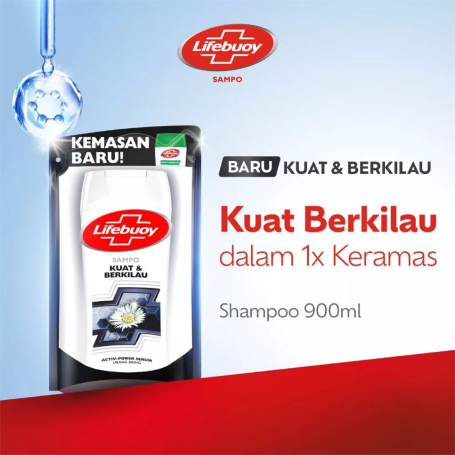 Lifebuoy Kuat & Berkilau Shampoo 900gram