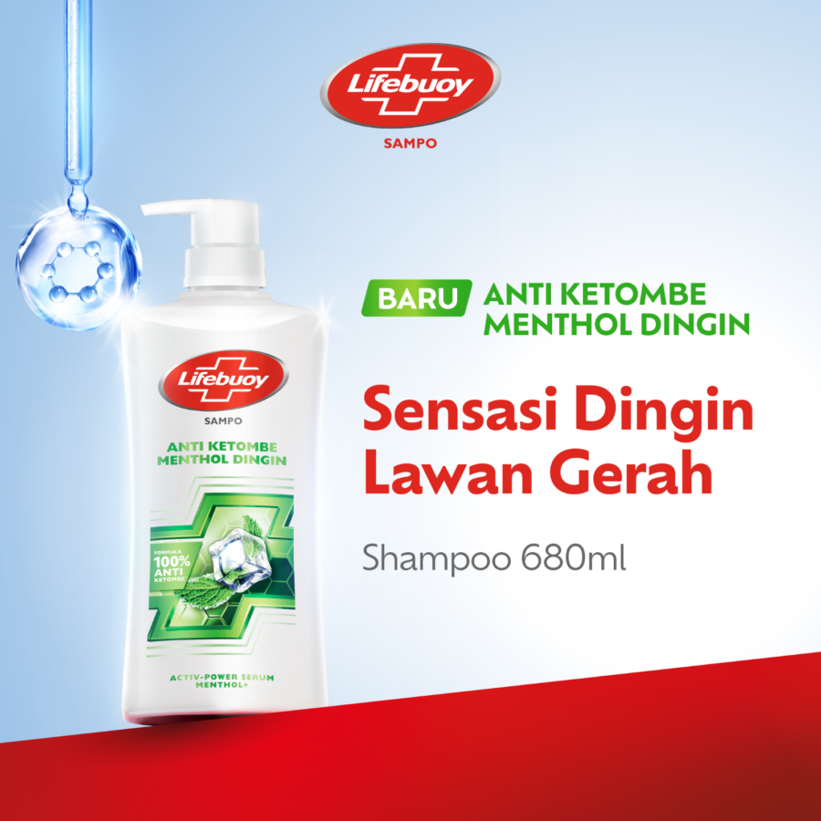 Lifebuoy Menthol Dingin Anti Ketombe Shampoo 680gram
