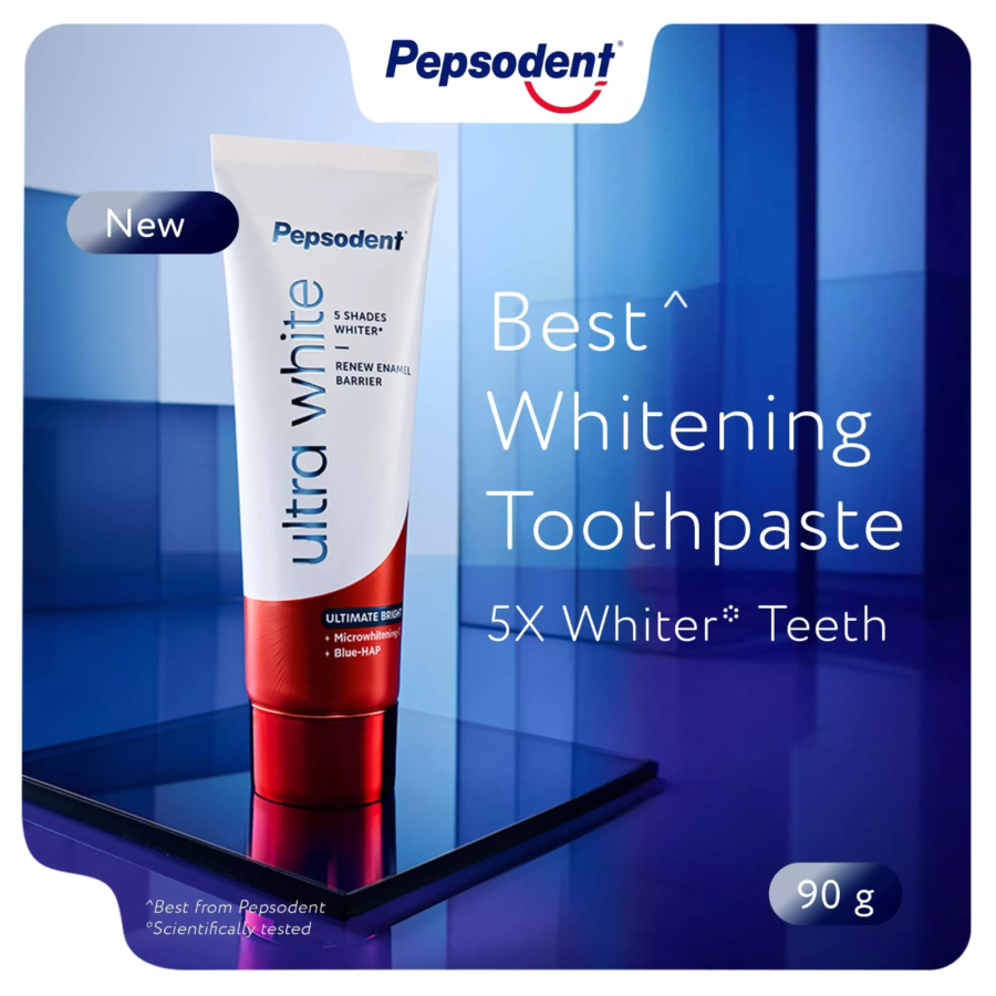 Pepsodent Ultra White Ultimate Bright Pasta Gigi 90gram