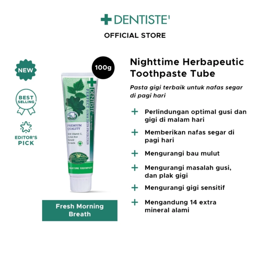 Dentiste Nighttime Herbapeutic Toothpaste 100gram