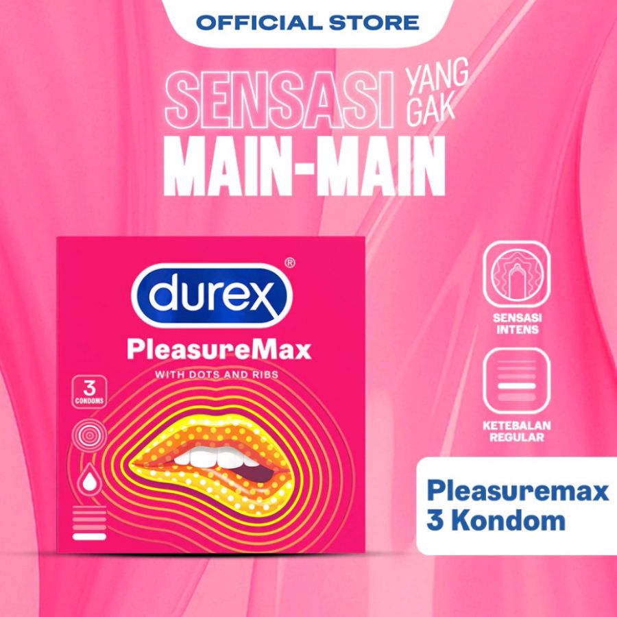 Durex PleasureMax Gerigi Kondom Pria 3sachets