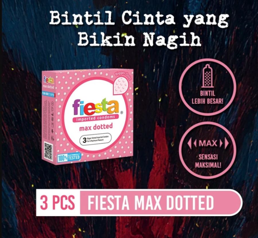 Fiesta Max Dotted Kondom Pria 3sachets