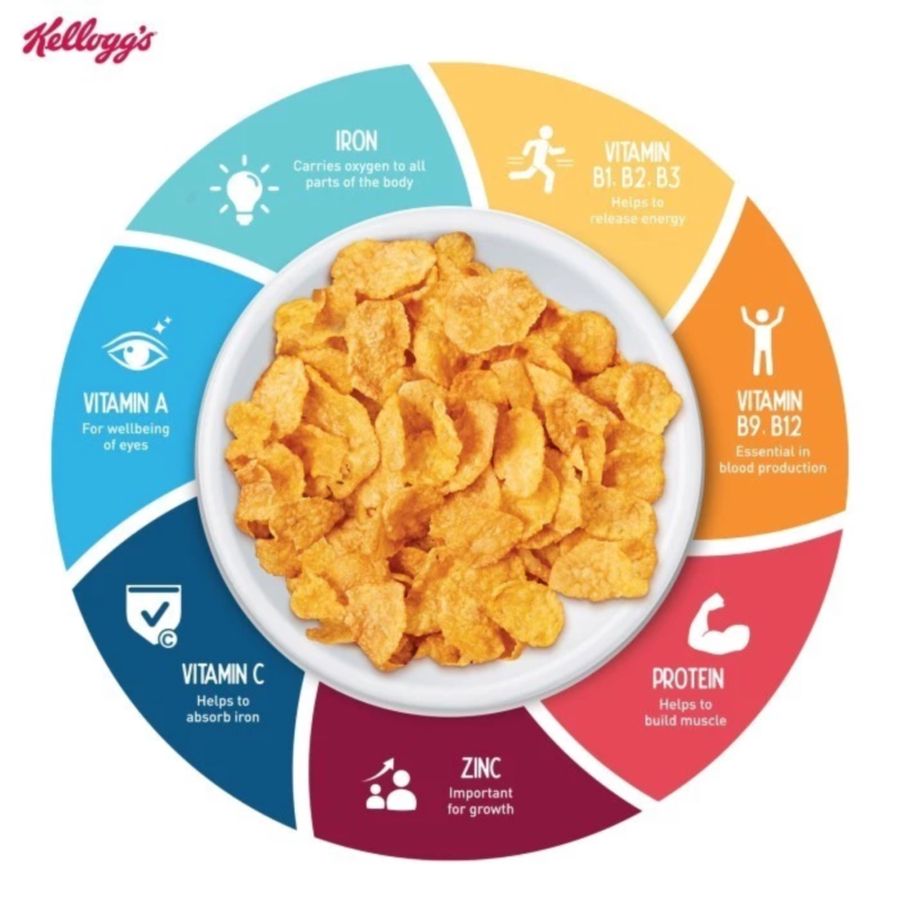 Kellogg's Corn Flakes Honey Crunch Cereal 50gram