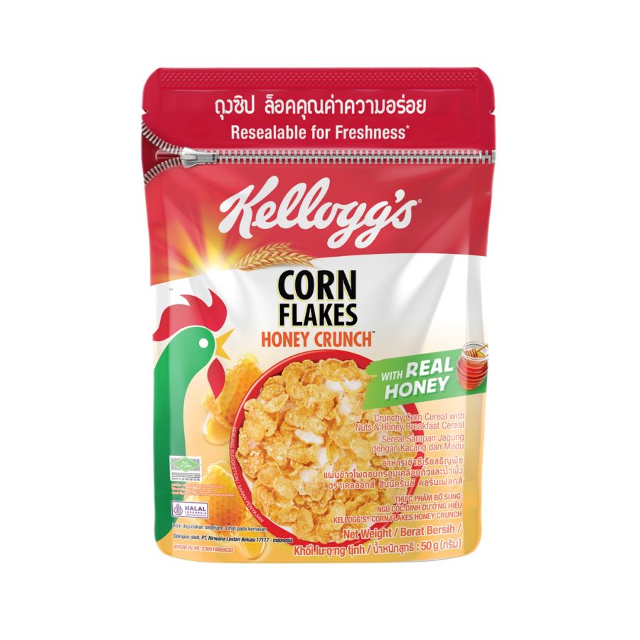Kellogg's Corn Flakes Honey Crunch Cereal 50gram
