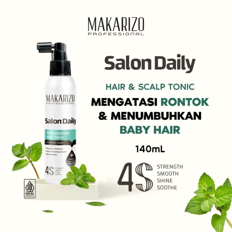 Makarizo Professional Salon Daily Hair Tonic Perawatan Rambut 140ml