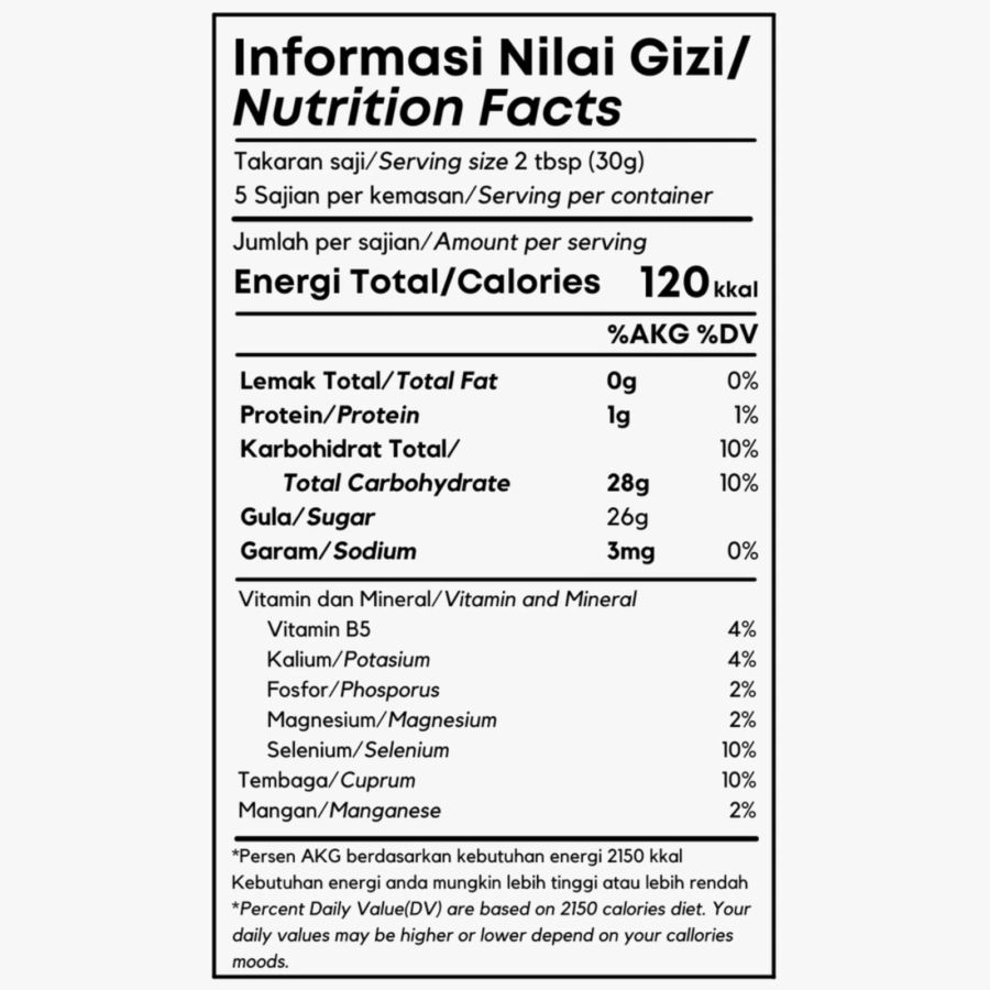 Mahorahora Gula Aren Bubuk Organik Pouch 500gram