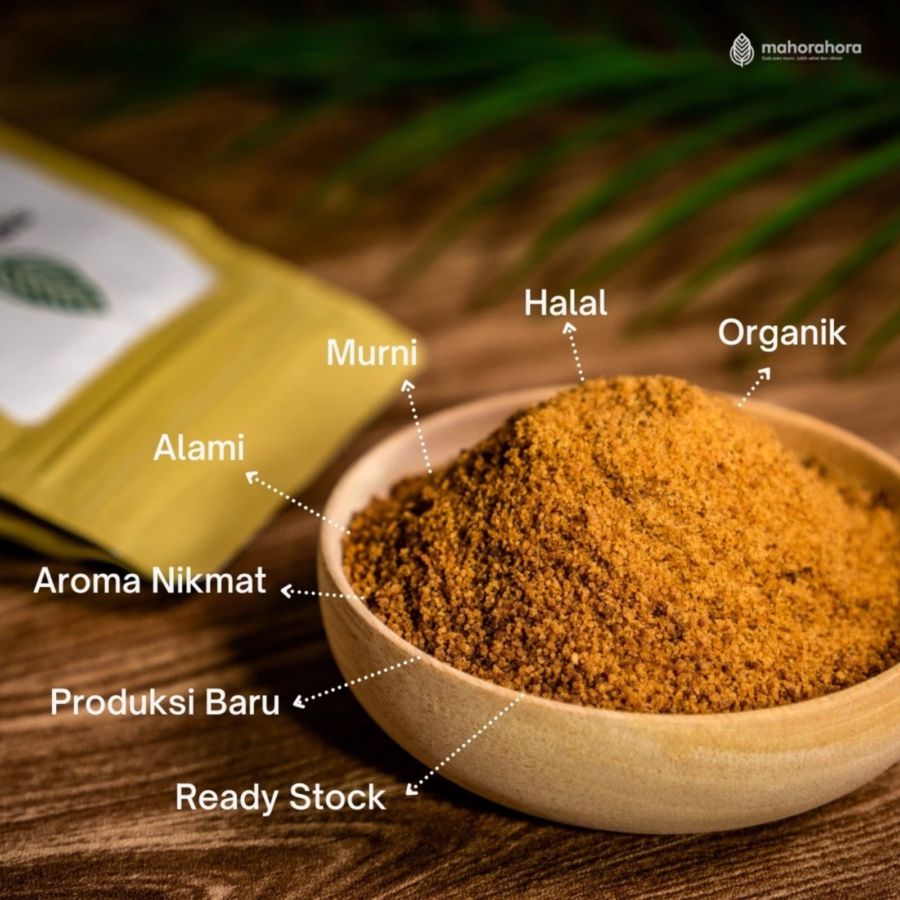 Mahorahora Gula Aren Bubuk Organik Pouch 500gram