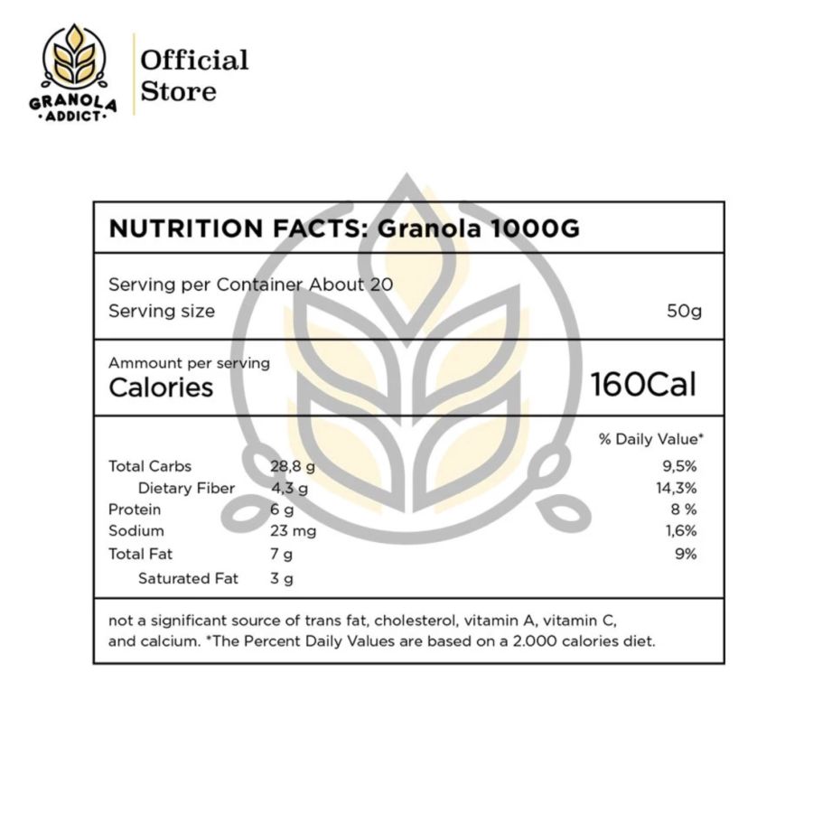 Granola Addict Granola Dark Chocolate Cashew 1000gram