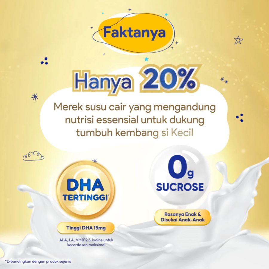 Bebelac Rasa Plain Susu Formula Cair UHT 105ml 1 Dus 40pcs