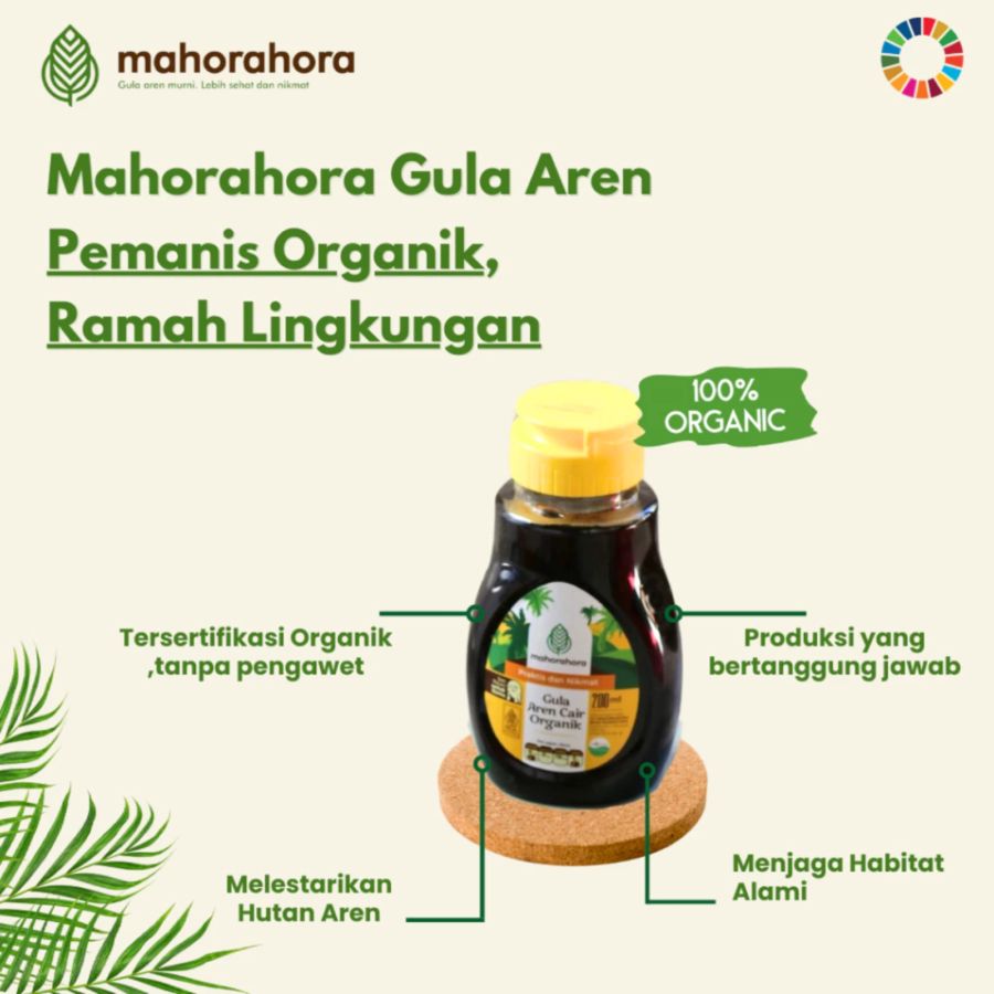 Mahorahora Gula Aren Cair Organik Botol 200ml