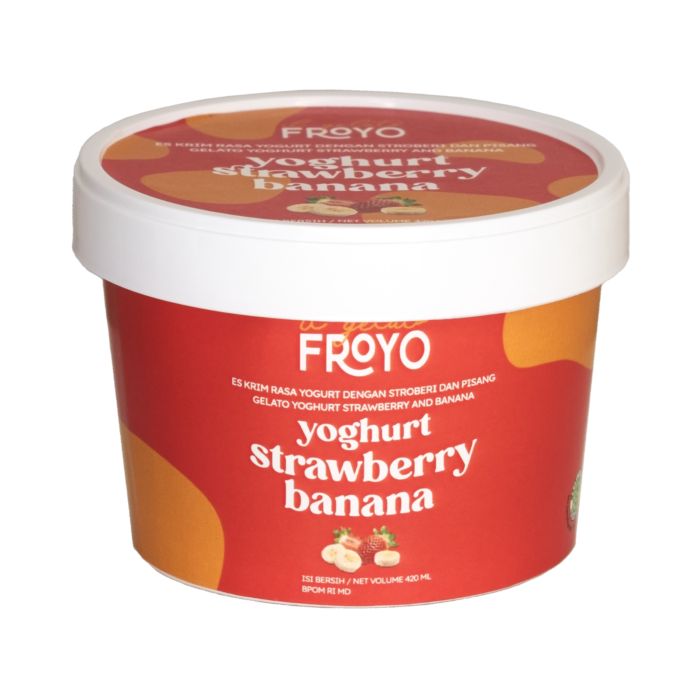 Il Gelato Froyo Yoghurt Strawberry Banana 100 gram