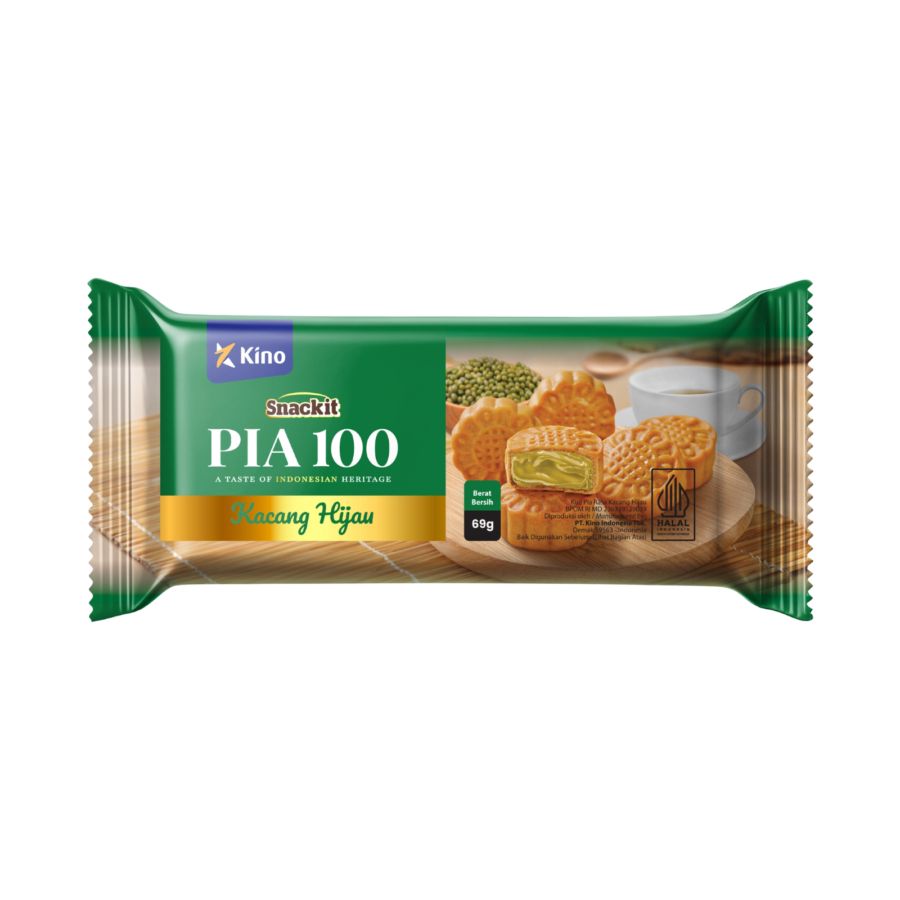 Snackit Pia 100 Mini Kacang Hijau 75gram 69gram