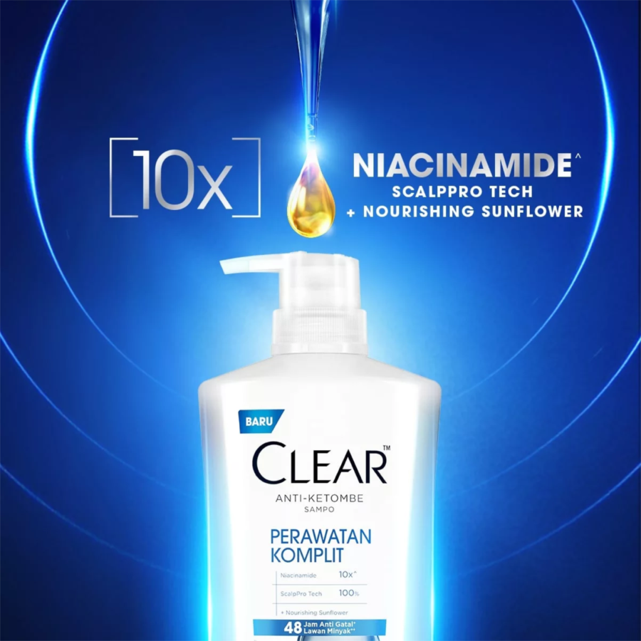 Clear Perawatan Komplit Anti Ketombe Shampoo 850ml