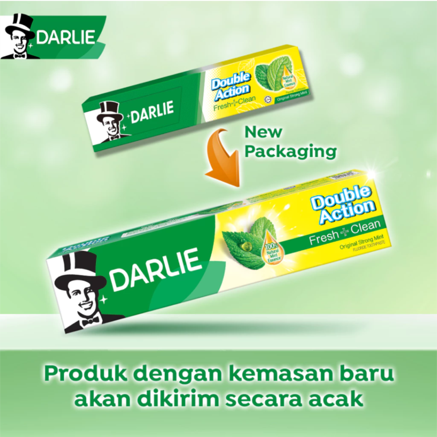 Darlie Pasta Gigi Double Action Fresh Clean Twin Pack 2 pcs x 225 gram 225gram