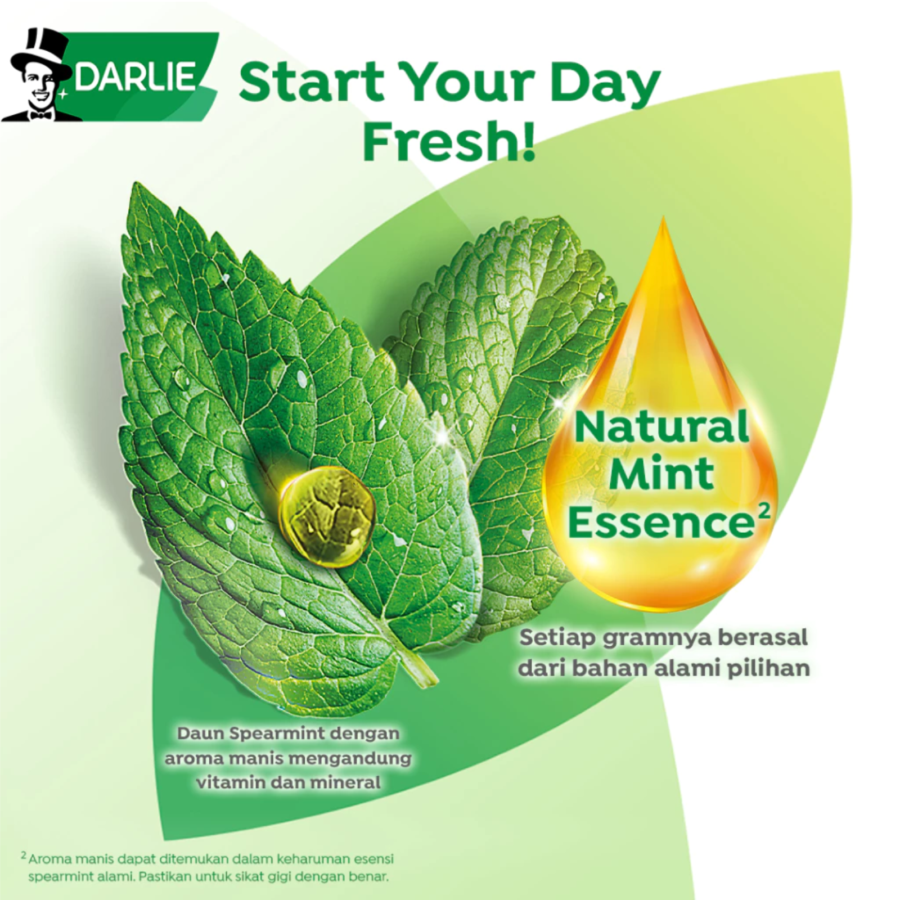 Darlie Pasta Gigi Double Action Fresh Clean Twin Pack 2 pcs x 225 gram 225gram