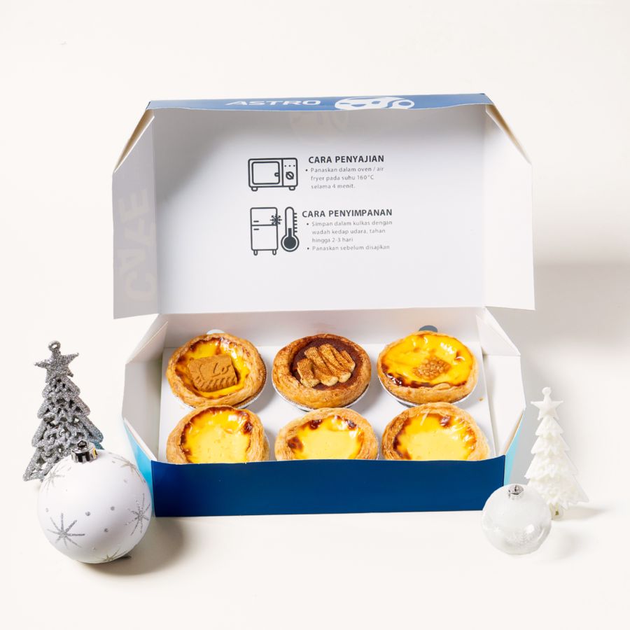 Original + Holiday Special Portuguese Egg Tart 6pcs
