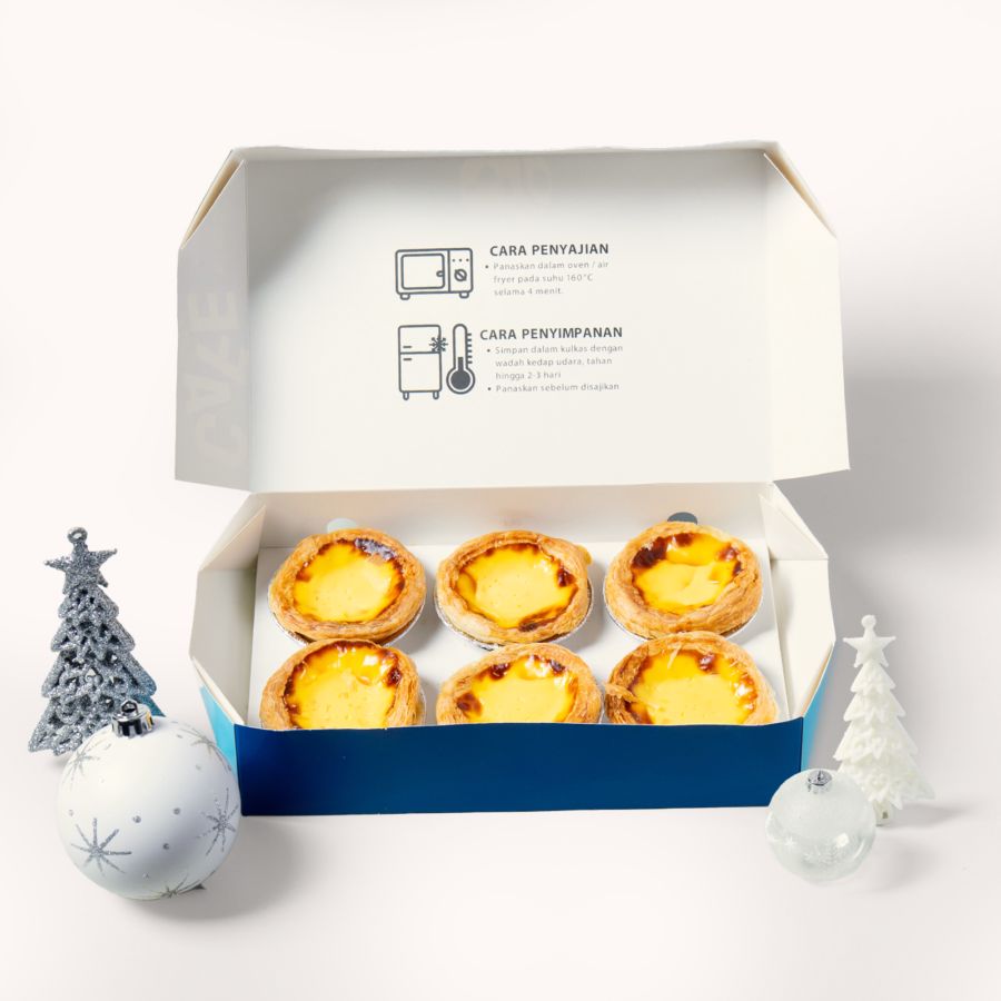 Original Portuguese Egg Tart Holiday Edition 6pcs