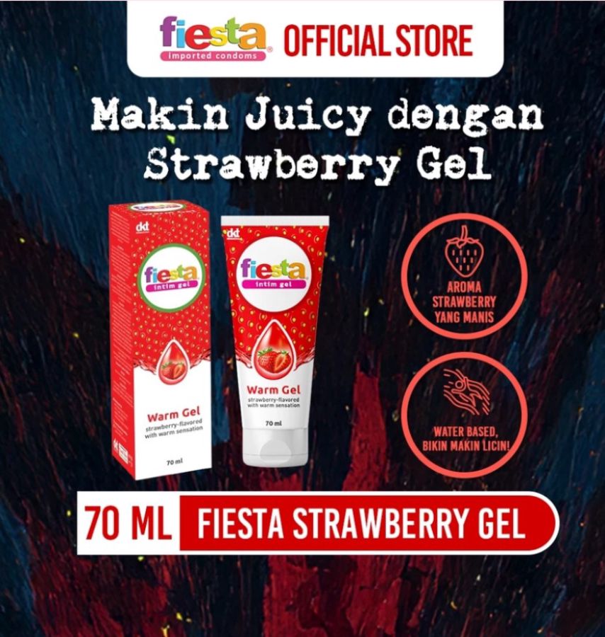 Fiesta Strawberry Warm Intim Gel 70ml