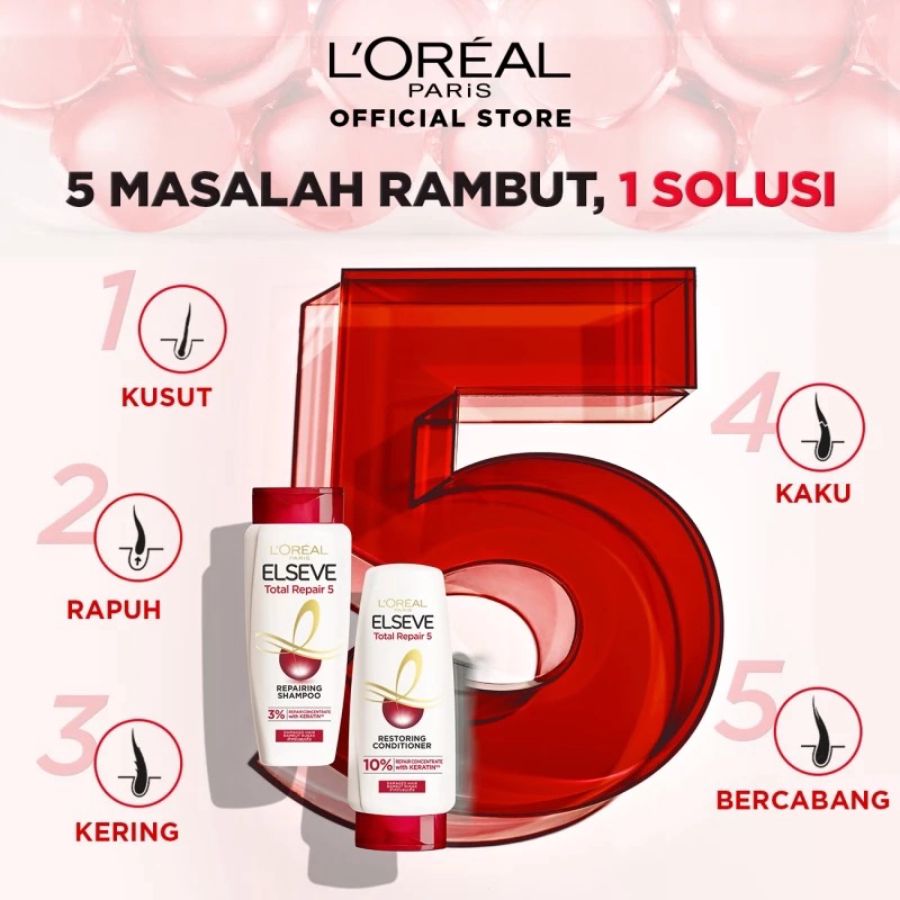 L'Oreal Paris Elseve Total Repair 5 Repairing Conditioner 155ml