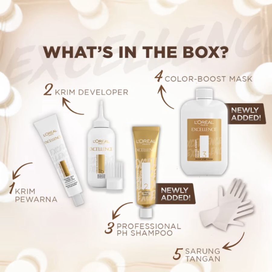 L'Oreal Paris Excellence Fashion 6.31 Ultra Lights Ash Brown 48ml