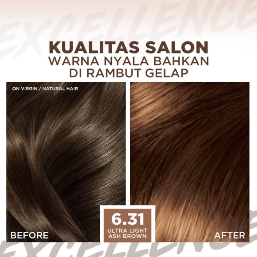 L'Oreal Paris Excellence Fashion 6.31 Ultra Lights Ash Brown 48ml