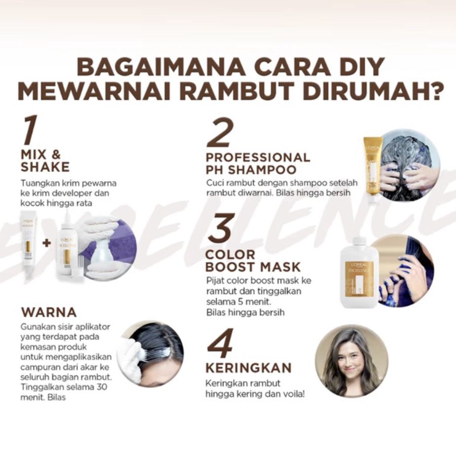 L'Oreal Paris Excellence Fashion 6.31 Ultra Lights Ash Brown 48ml