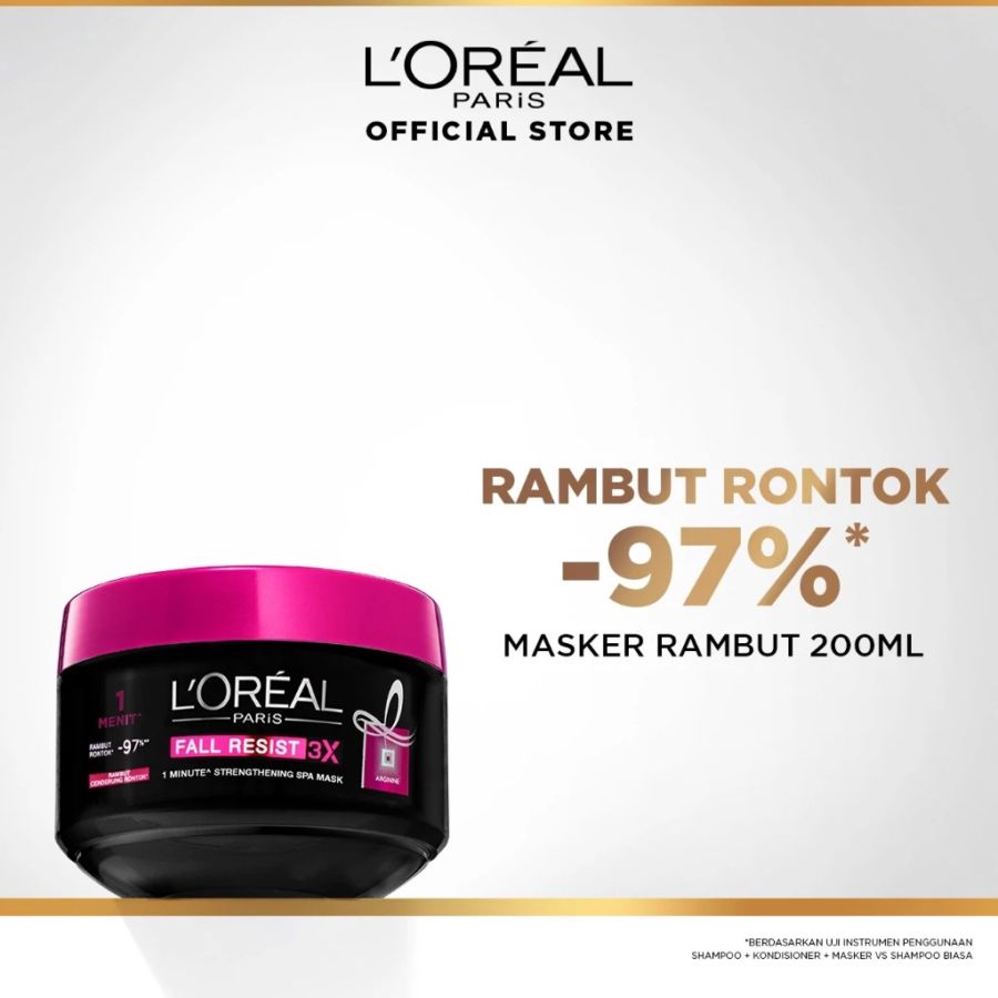 L'Oreal Paris Fall Resist 3X Hair Mask 200ml