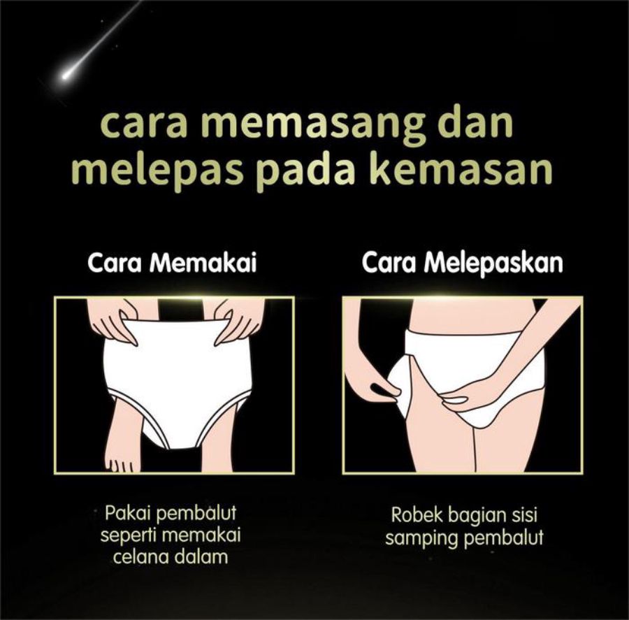 Ladis Dream Menstruasi Pembalut Celana Size M 3pcs