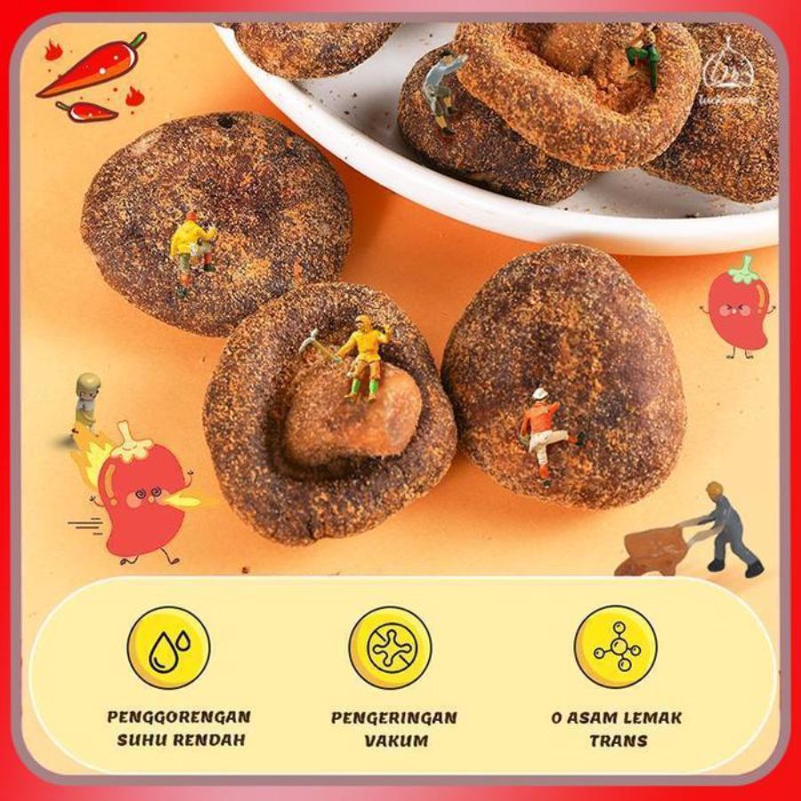 Luckymore Jamur Renyah Pedas 48gram