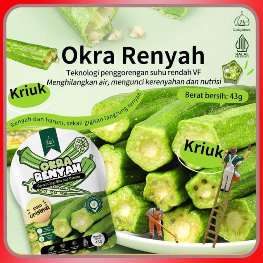 Luckymore Okra Renyah 43gram