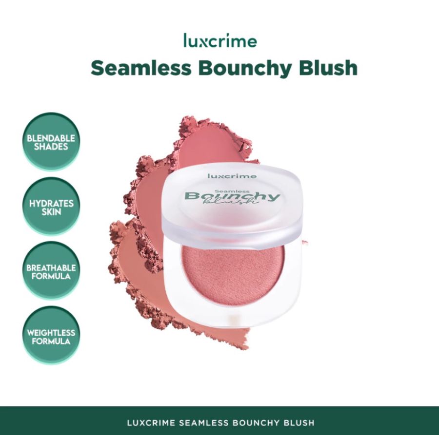 Luxcrime Seamless Bouncy Peach Berry Blush 5 pcs 5gram