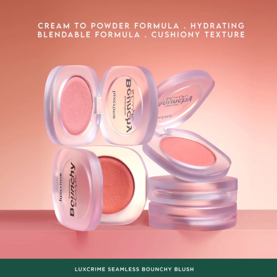 Luxcrime Seamless Bouncy Peach Berry Blush 5 pcs 5gram