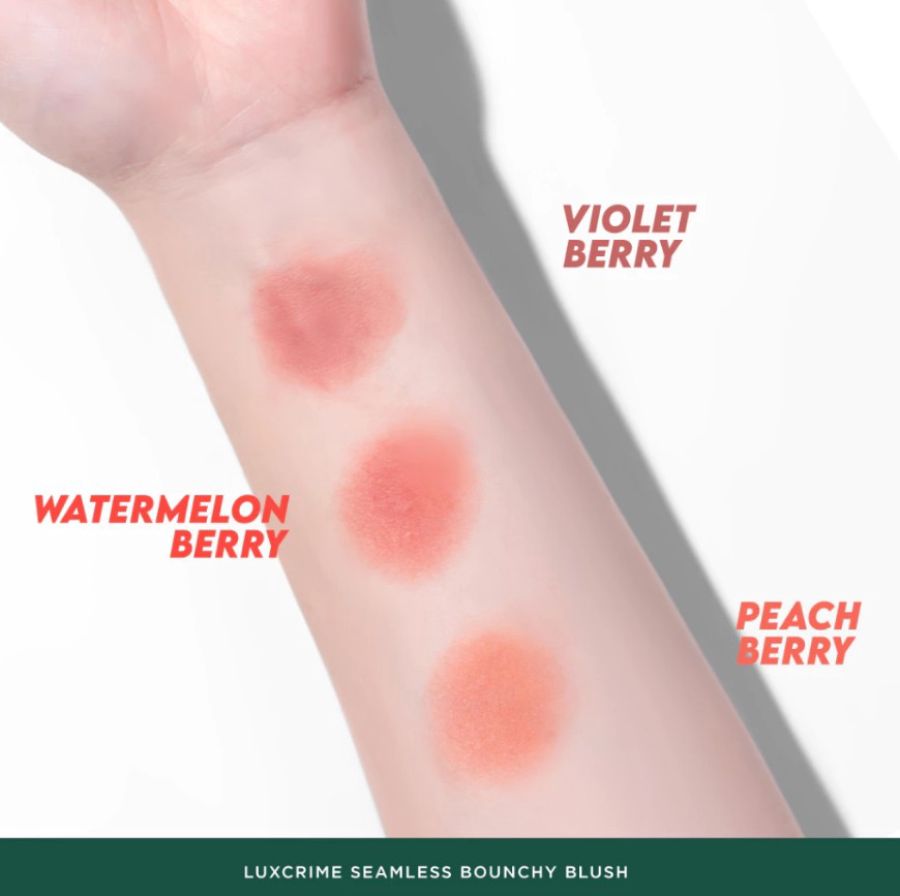 Luxcrime Seamless Bouncy Peach Berry Blush 5 pcs 5gram