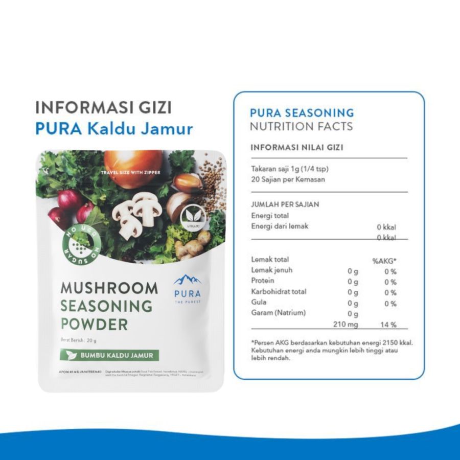 Pura Mushroom Seasoning Powder 20gram