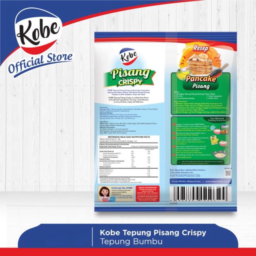 Kobe Tepung Bumbu Pisang Crispy 210gram