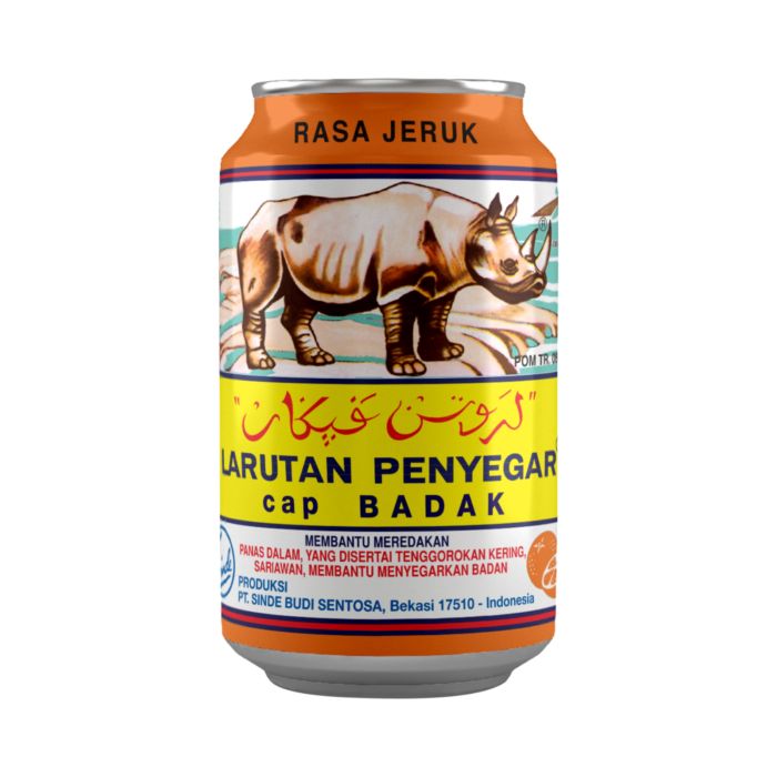 Larutan Penyegar Cap Badak Orange Can