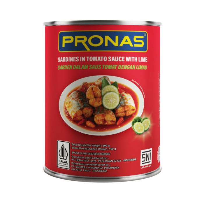 Pronas Sardines Dalam Saus Tomat Dengan Limau