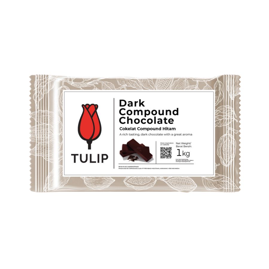 Tulip Chocolatier Dark Compound Chocolate 1kg