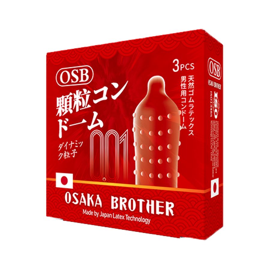 Osaka Brother 001 Gerigi Super Kondom Pria 3 pcs 3sachets