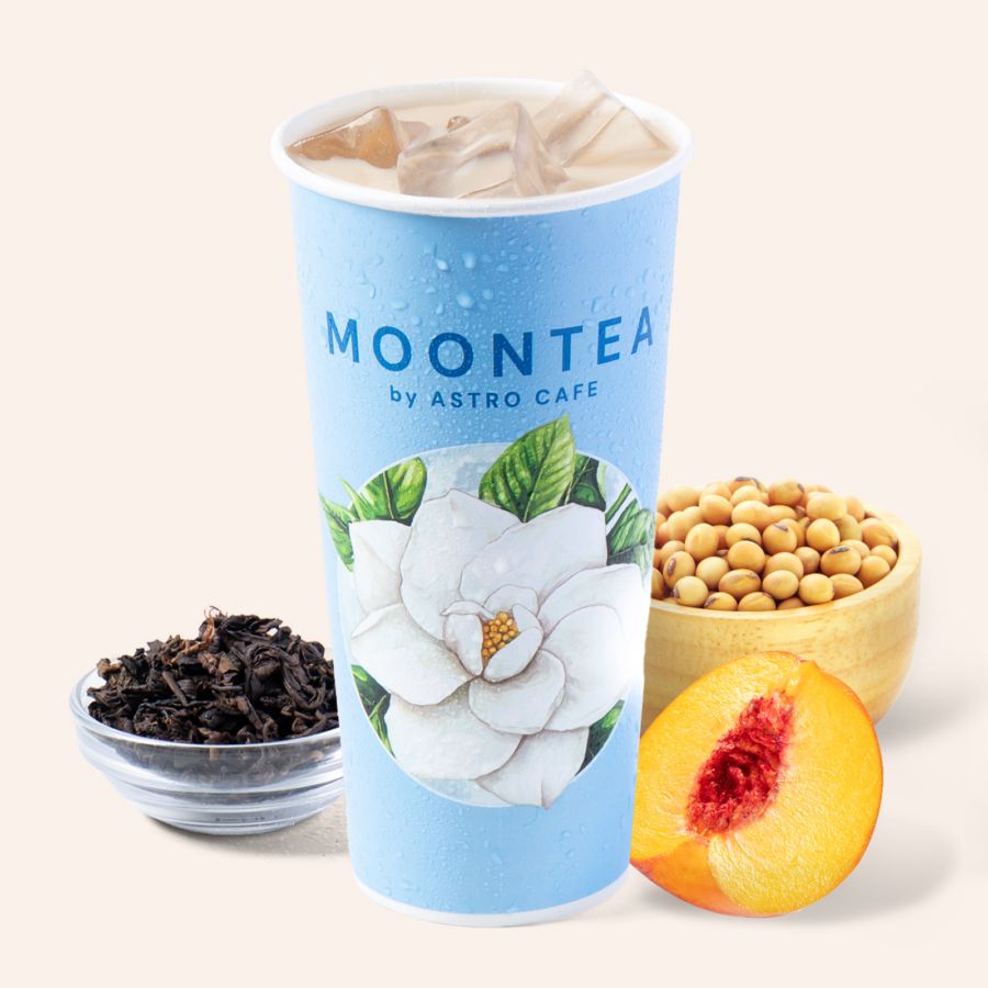 Moontea Peach Oolong Soy Milk Tea - Large 22oz