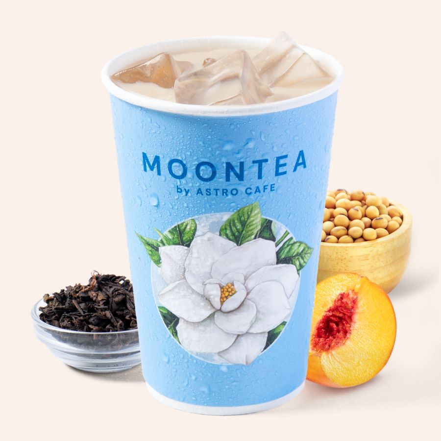Moontea Peach Oolong Soy Milk Tea - Regular 16oz