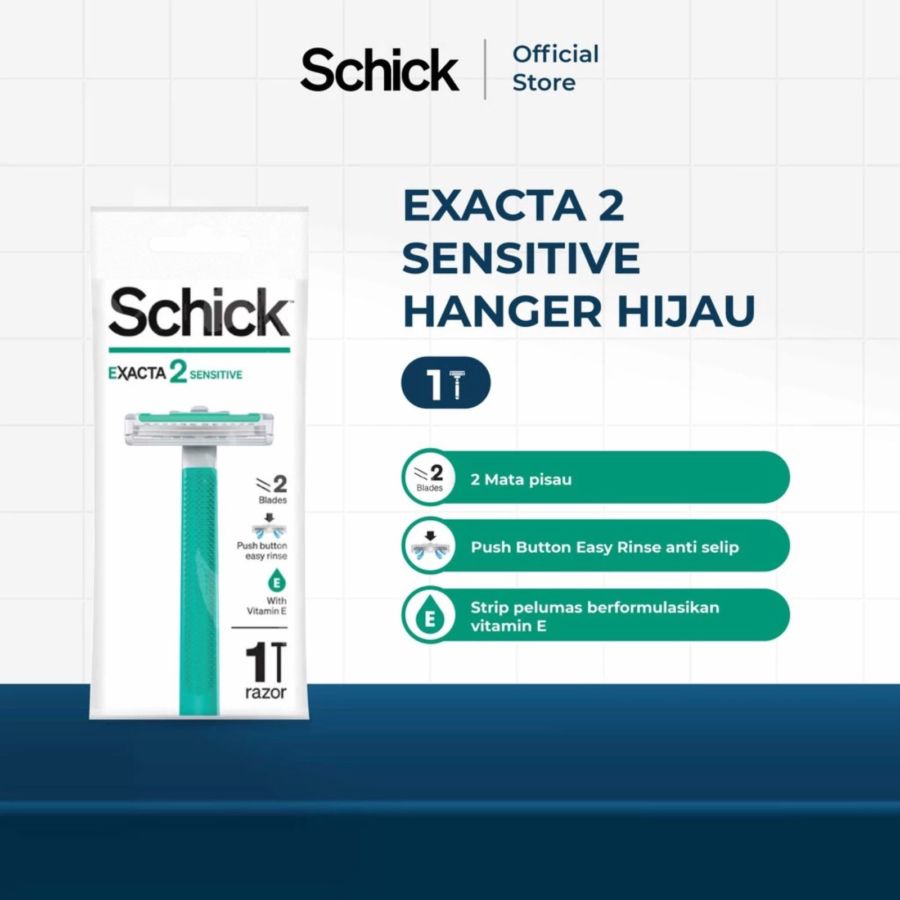 Schick Exacta 2 Sensitive Alat Cukur Pria 1pcs