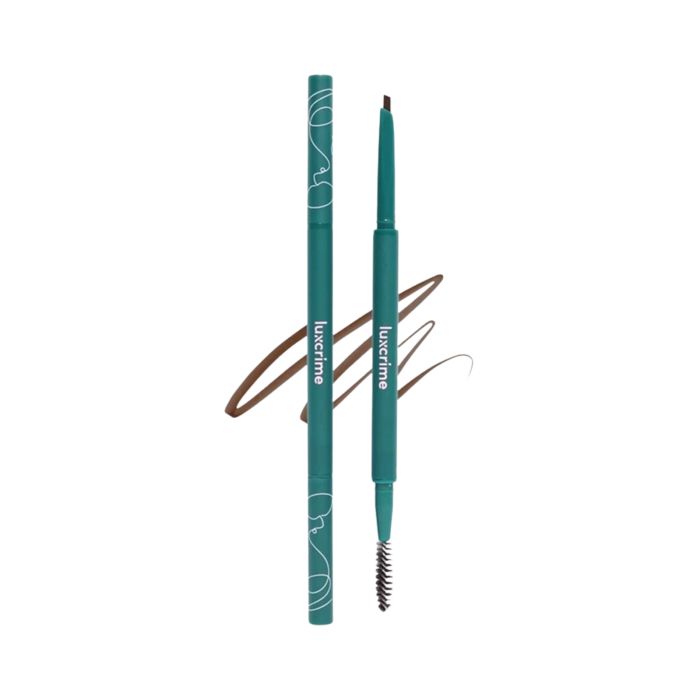 Luxcrime Slim Triangle Precision Dark Brown Brow Pencil 10 pcs