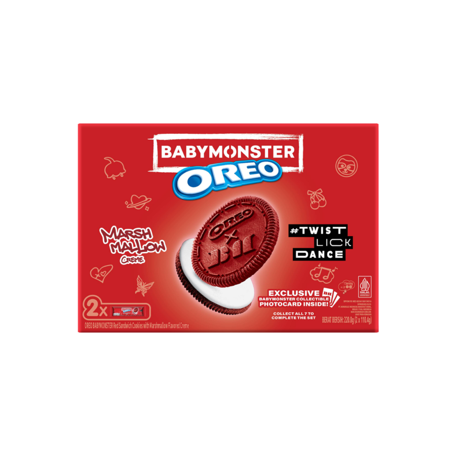 Oreo Babymonster Red Marshmallow 2 x 110.4 gr 1pack